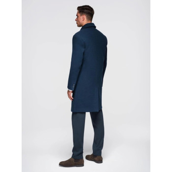 Men's dark blue coat Corpo