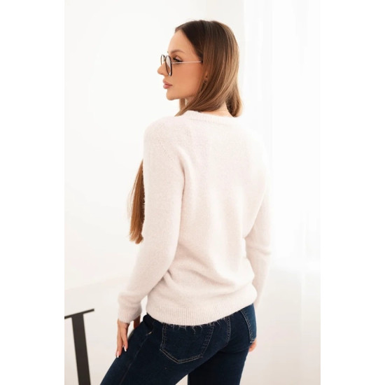 Moteriškas šviesiai rusvas megztinis Arol