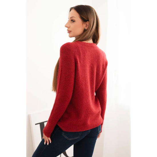 Moteriškas bordo megztinis Arol