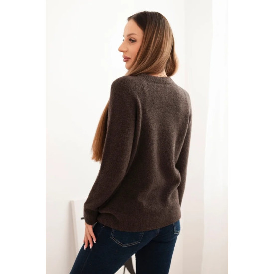 Moteriškas rudas megztinis Arol