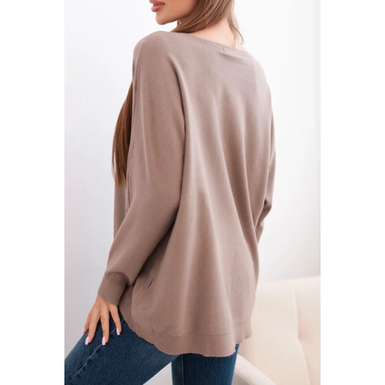 Moteriškas rusvas megztinis Star