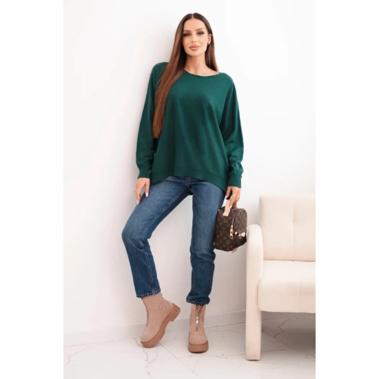 Moteriškas tamsiai žalias megztinis Star