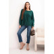 Moteriškas tamsiai žalias megztinis Star