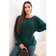 Moteriškas tamsiai žalias megztinis Star