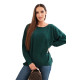 Moteriškas tamsiai žalias megztinis Star