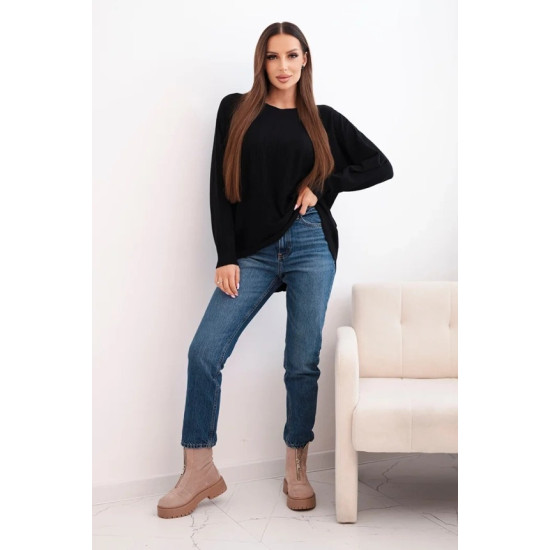 Moteriškas juodas megztinis Star