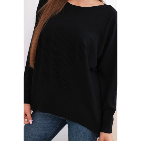 Moteriškas juodas megztinis Star