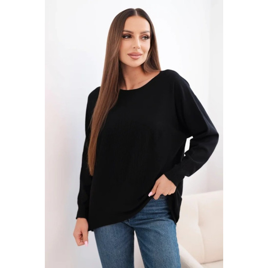 Moteriškas juodas megztinis Star