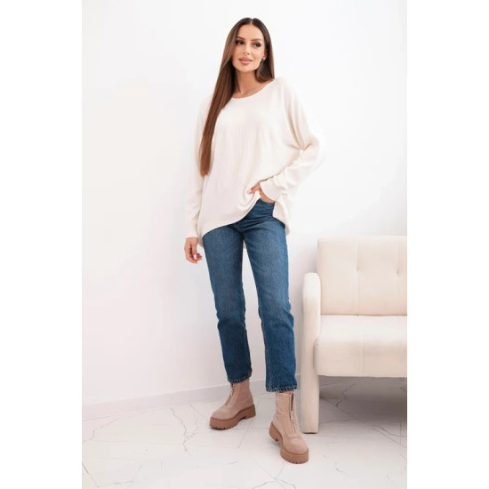 Moteriškas šviesiai rusvas megztinis Star