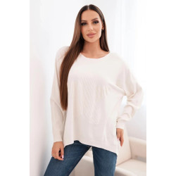 Moteriškas šviesiai rusvas megztinis Star