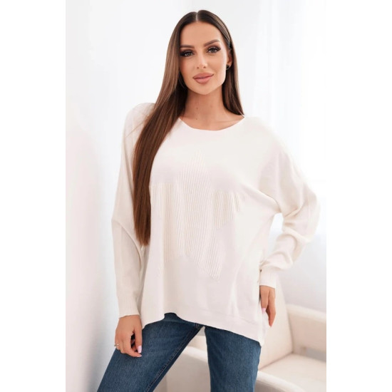 Moteriškas šviesiai rusvas megztinis Star