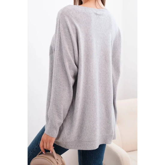 Moteriškas pilkas megztinis Star