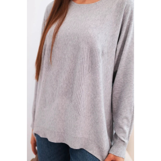 Moteriškas pilkas megztinis Star