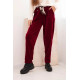 Moteriškos bordo spalvos kelnės Rica