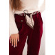 Moteriškos bordo spalvos kelnės Rica