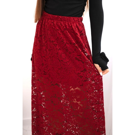 Moteriškas bordo spalvos sijonas Silma