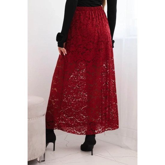 Moteriškas bordo spalvos sijonas Silma