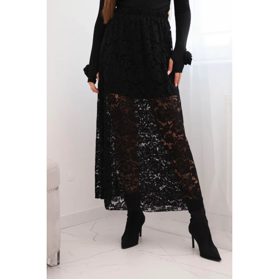 Moteriškas juodos spalvos sijonas Silma