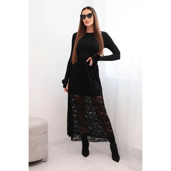 Moteriškas juodos spalvos sijonas Silma