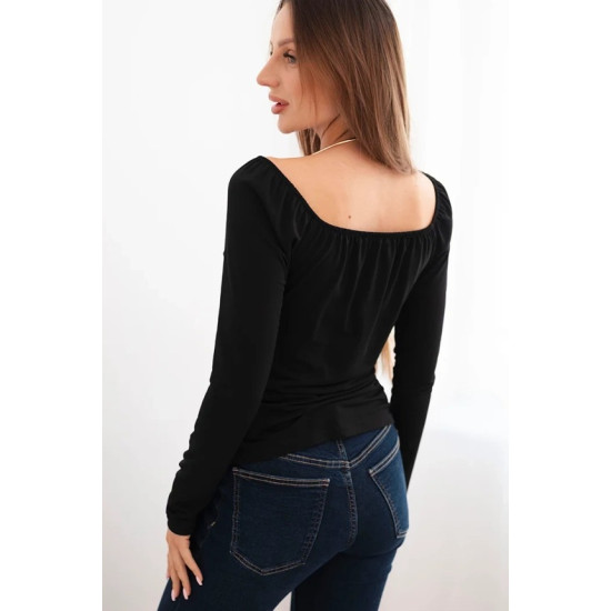 Moteriška juoda palaidinė