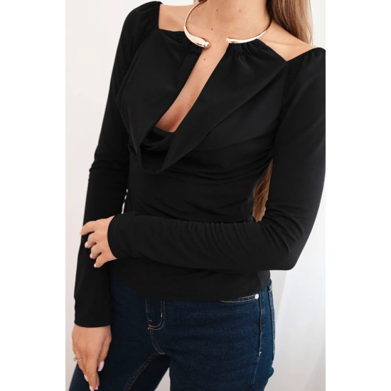 Moteriška juoda palaidinė