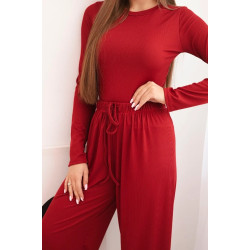 Moteriškas bordo spalvos komplektas Bert