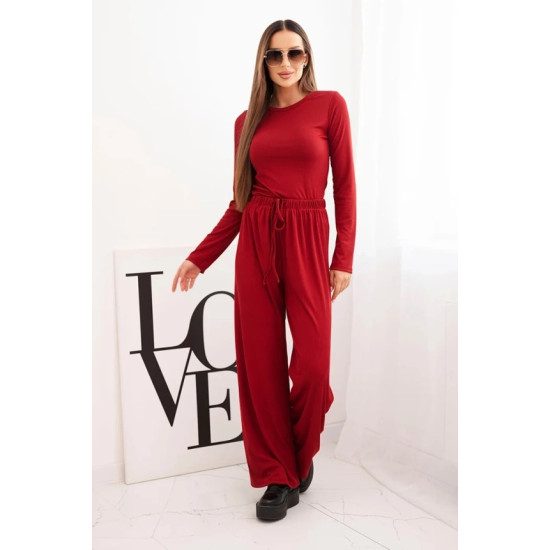 Moteriškas bordo spalvos komplektas Bert