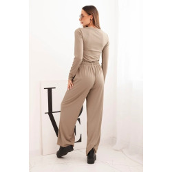 Moteriškas rusvos spalvos komplektas Bert