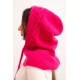 Moteriška ryškiai rožinė kepurė Berlin
