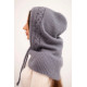 Moteriška tamsiai pilka kepurė Berlin