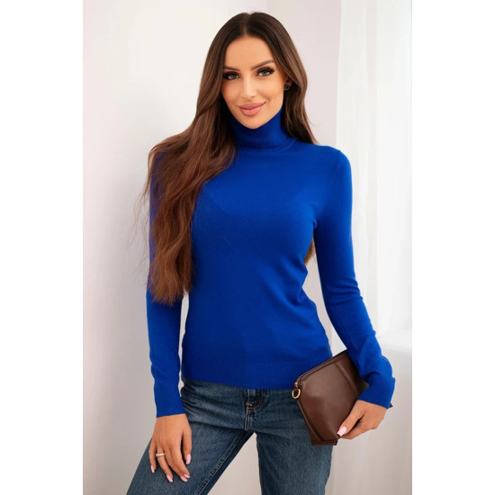 Moteriškas ryškiai mėlynas megztinis Cloud