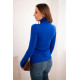 Moteriškas ryškiai mėlynas megztinis Cloud