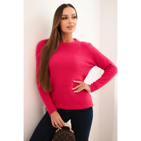 Moteriškas ryškiai rožinis megztinis Arol
