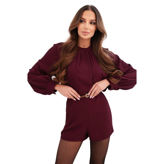 Moteriškas bordo spalvos kombinezonas Elic