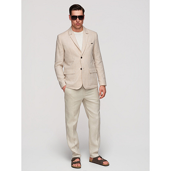 Men's tan jacket, Regular fit