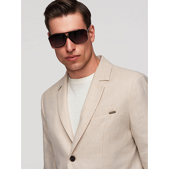 Men's tan jacket, Regular fit