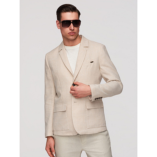 Men's tan jacket, Regular fit