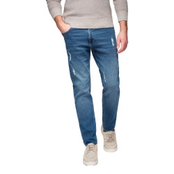 Vyriški tamsiai mėlyni džinsai Robi