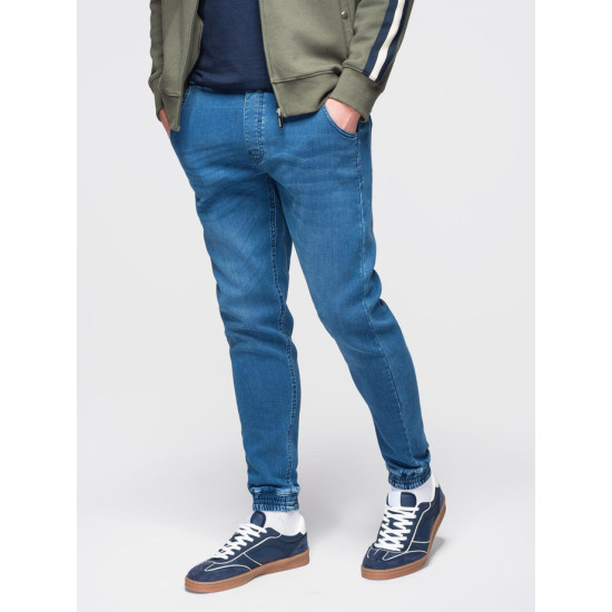 Vyriški mėlyni džinsai  su raišteliu juosmenyje Patrick