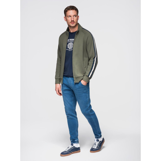 Vyriški mėlyni džinsai  su raišteliu juosmenyje Patrick