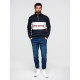 Vyriški tamsiai mėlyni džinsai  su raišteliu juosmenyje Patrick