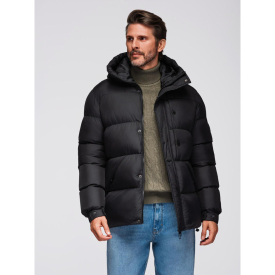 Vyriška juoda žieminė striukė Pablo