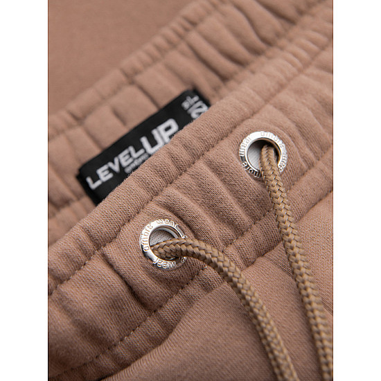 Unisex-shortset, ruskea/vaaleanruskea, Level Up
