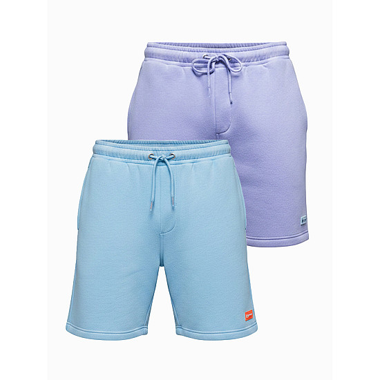 Unisex šortų rinkinys mėlyni/šviesiai violetinės spalvos Level Up