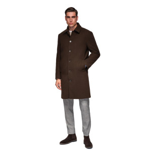 Men's brown coat Corpo
