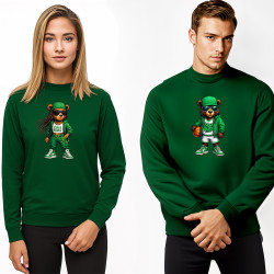 Žalias megztinis su gobtuvu „Bears“