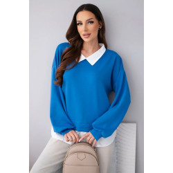 Moteriška mėlyna palaidinė Liucy