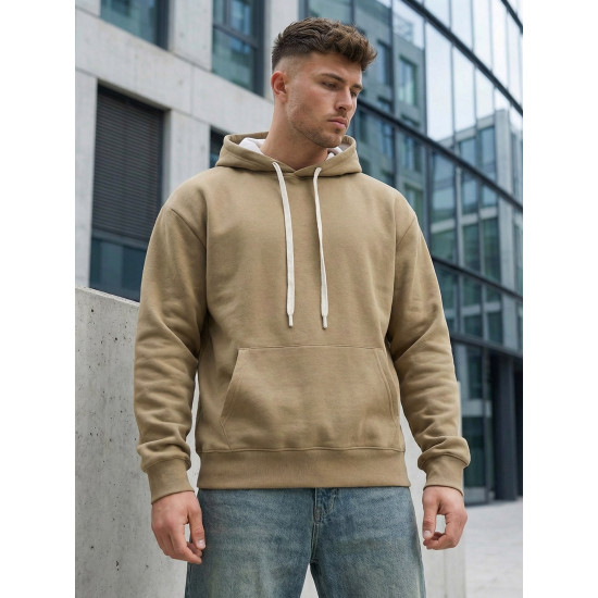 Brūns vīriešu džemperis Ostin Džemperi ar kapuci