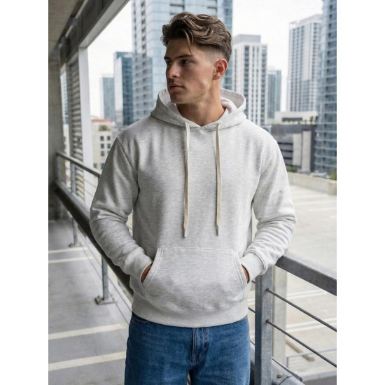 Men's light grey jumper Ostin Hooded jumpers