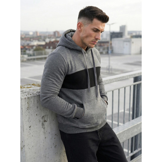 Vyriškas tamsiai pilkas džemperis Lorenzo JS/8B1308/5